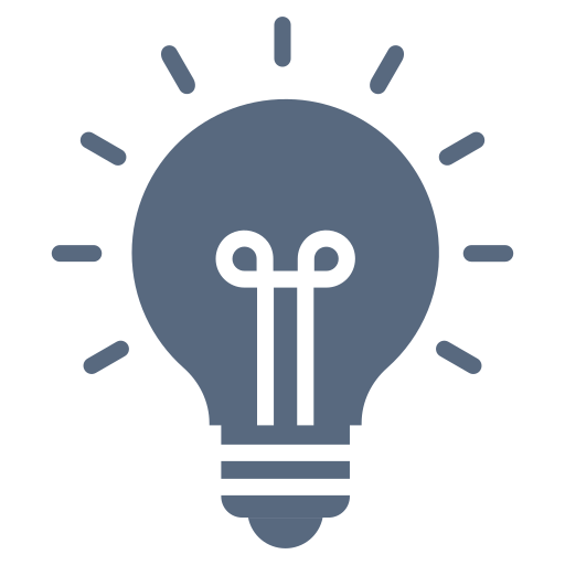 icono de idea, bombillo